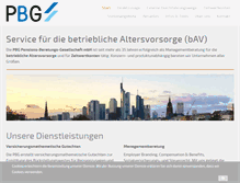 Tablet Screenshot of pbg.de
